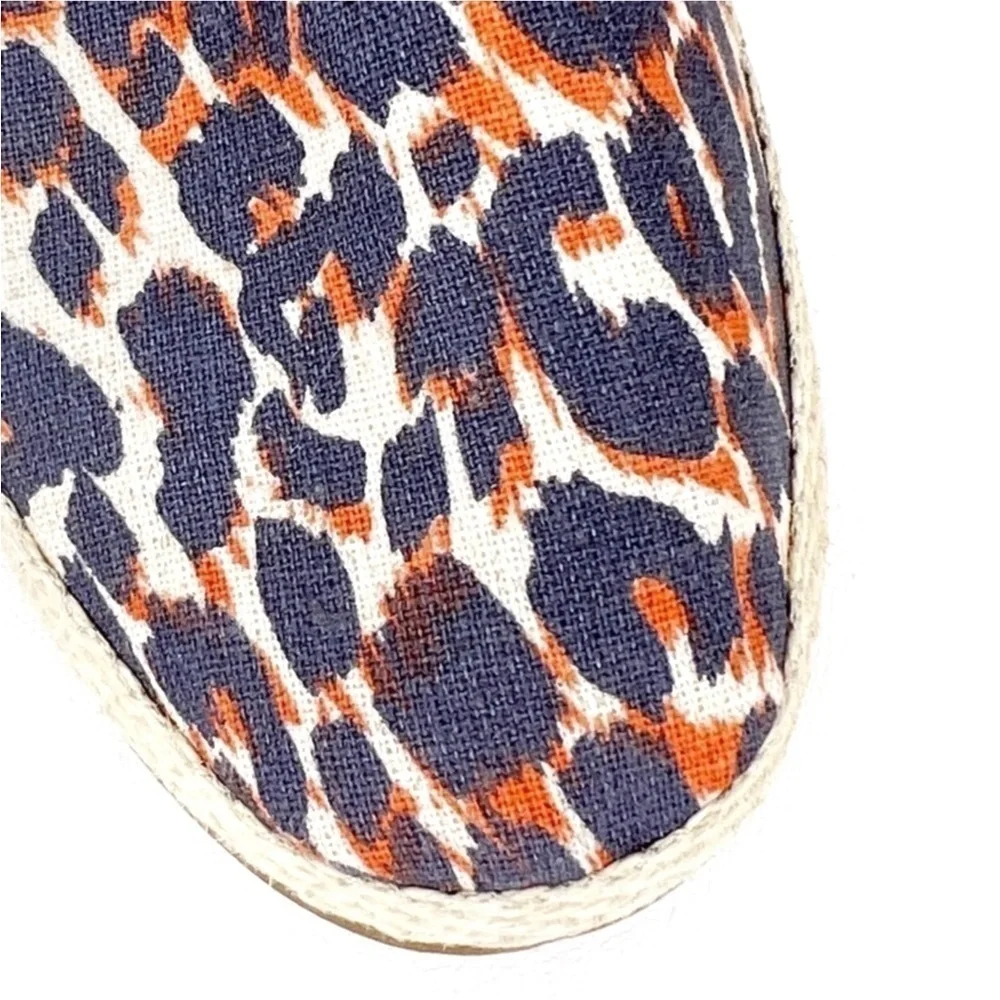 Sole Society Shoes “Xander” Leopard Print Espadrille Flats Women’s Size 7.5 New